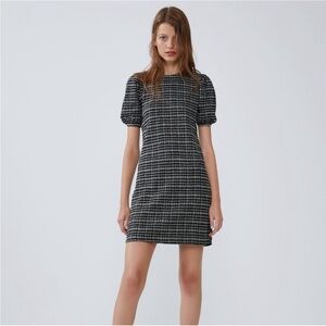 Zara Preppy Black and White Dress